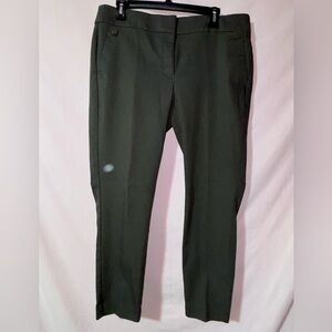 LOFT Women's Olive Green Dress Pants - Straight Trousers